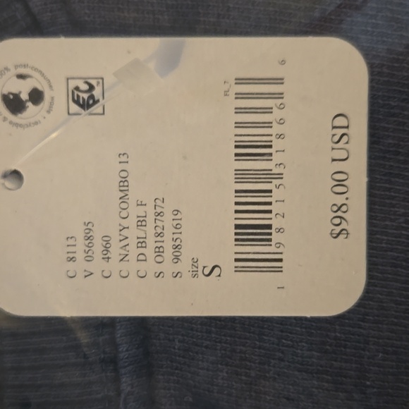 We The Free by Free People Oversized Camden Sweatshirt Navy Combo 13 - Picture 5 of 5